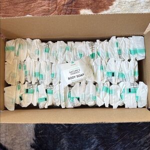 60 Pack Bar Soap Bulk Individually Wrapped Mini Hotel Body Soap Hosts Guests